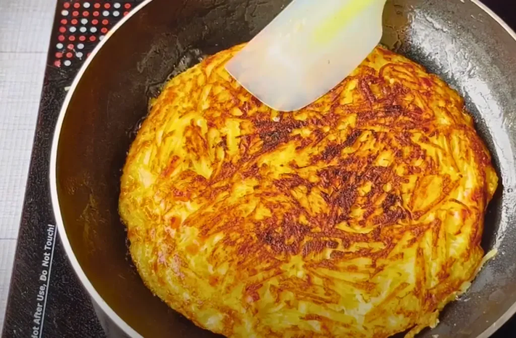 Fluffy Potato Egg Omelette