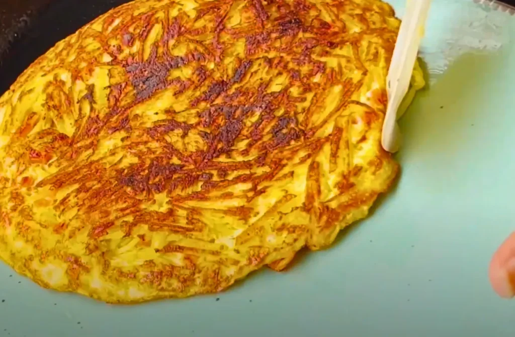 Fluffy Potato Egg Omelette