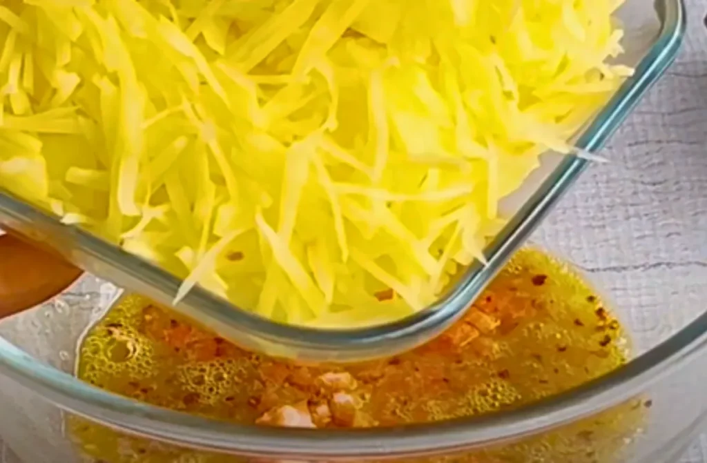 Fluffy Potato Egg Omelette