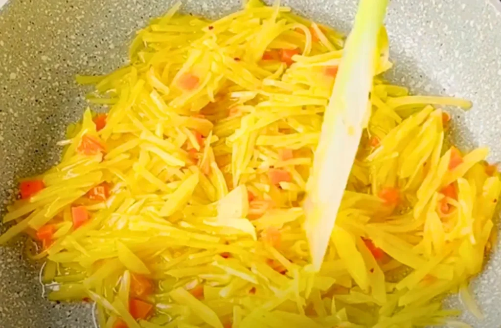 Fluffy Potato Egg Omelette
