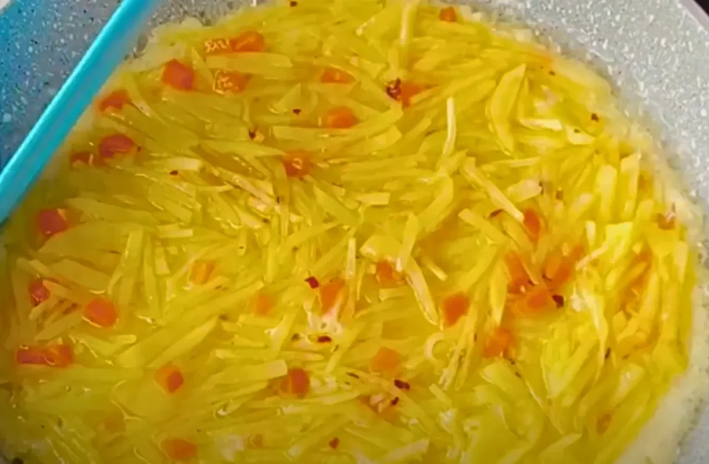 Fluffy Potato Egg Omelette