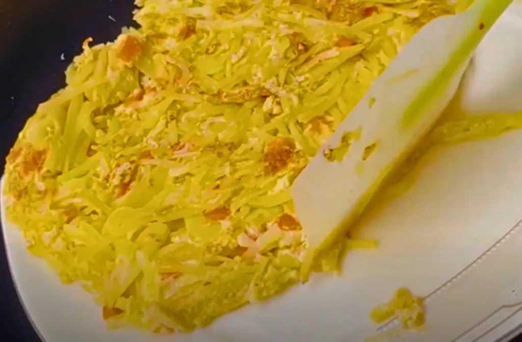 Fluffy Potato Egg Omelette
