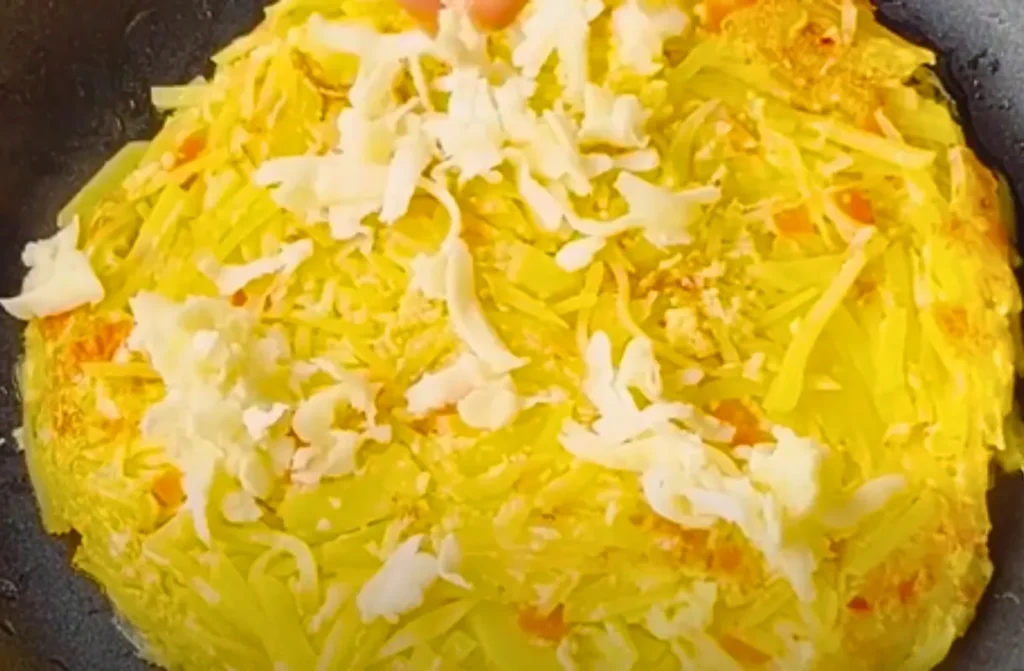 Fluffy Potato Egg Omelette