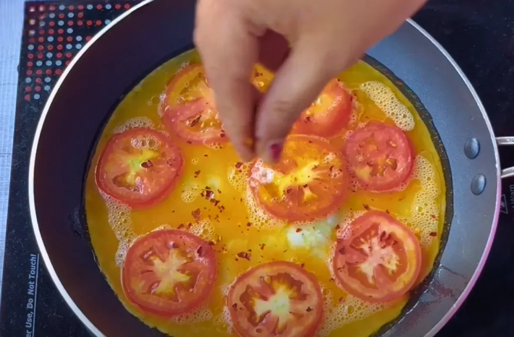 Egg Omelette Pizza